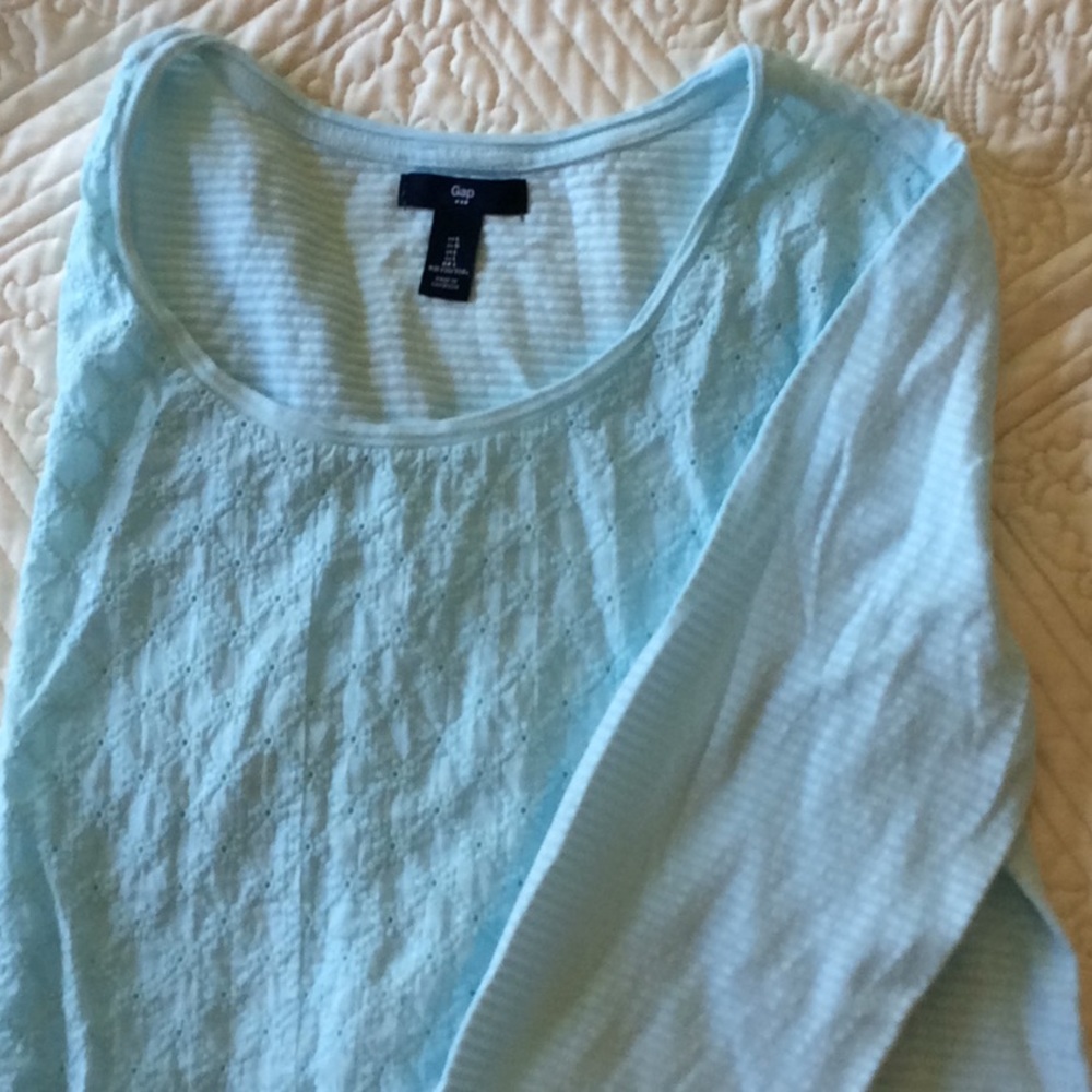 Long sleeve embellished tee